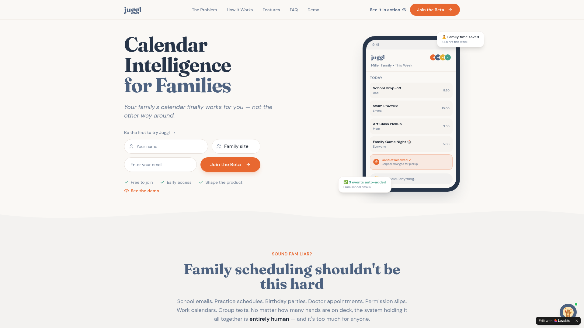 juggl.life landing page